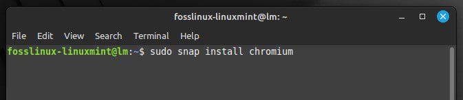 Installing the Chromium package