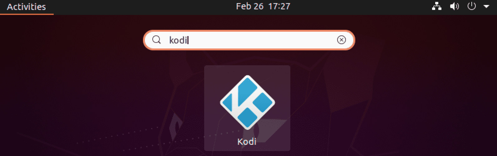 launch kodi