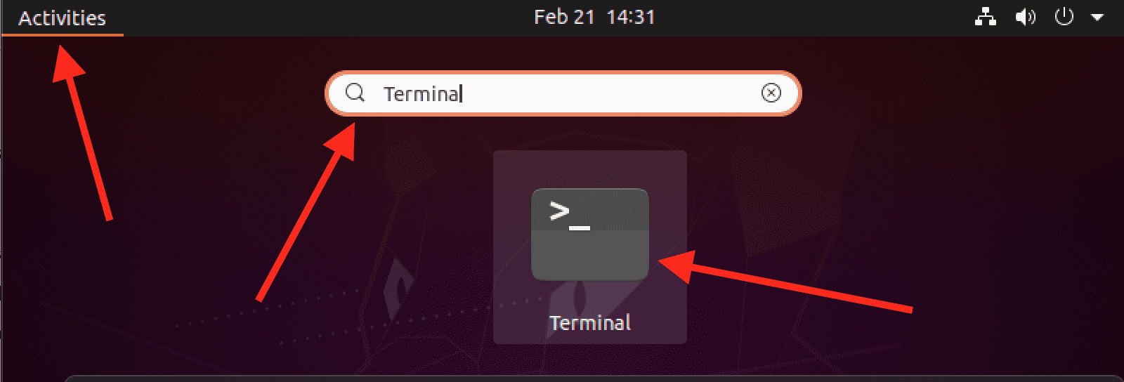 launch terminal