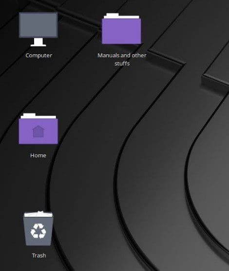 Linux Mint desktop icons