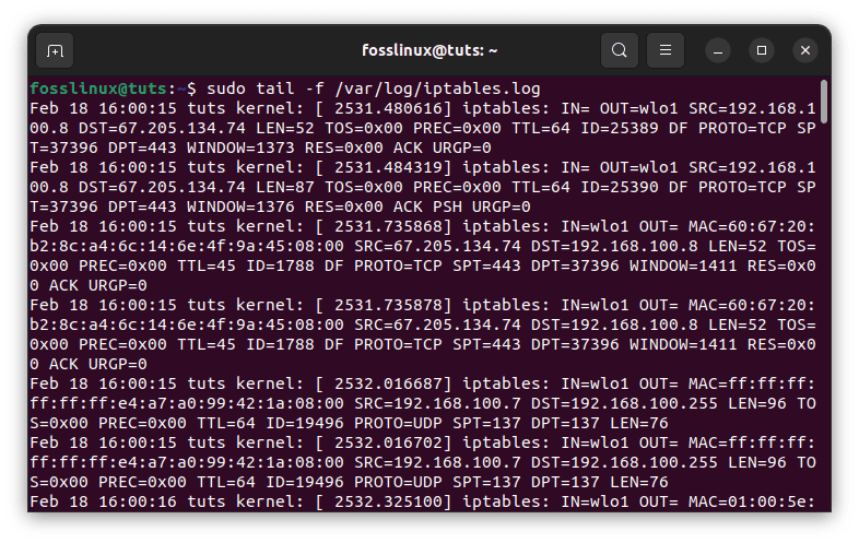 monitor your network traffic