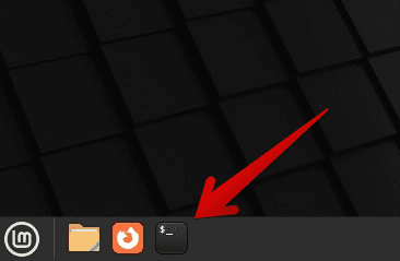 Opening the Linux Mint terminal