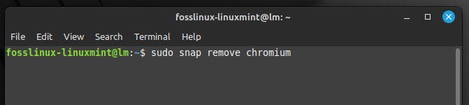 Removing the Chromium package