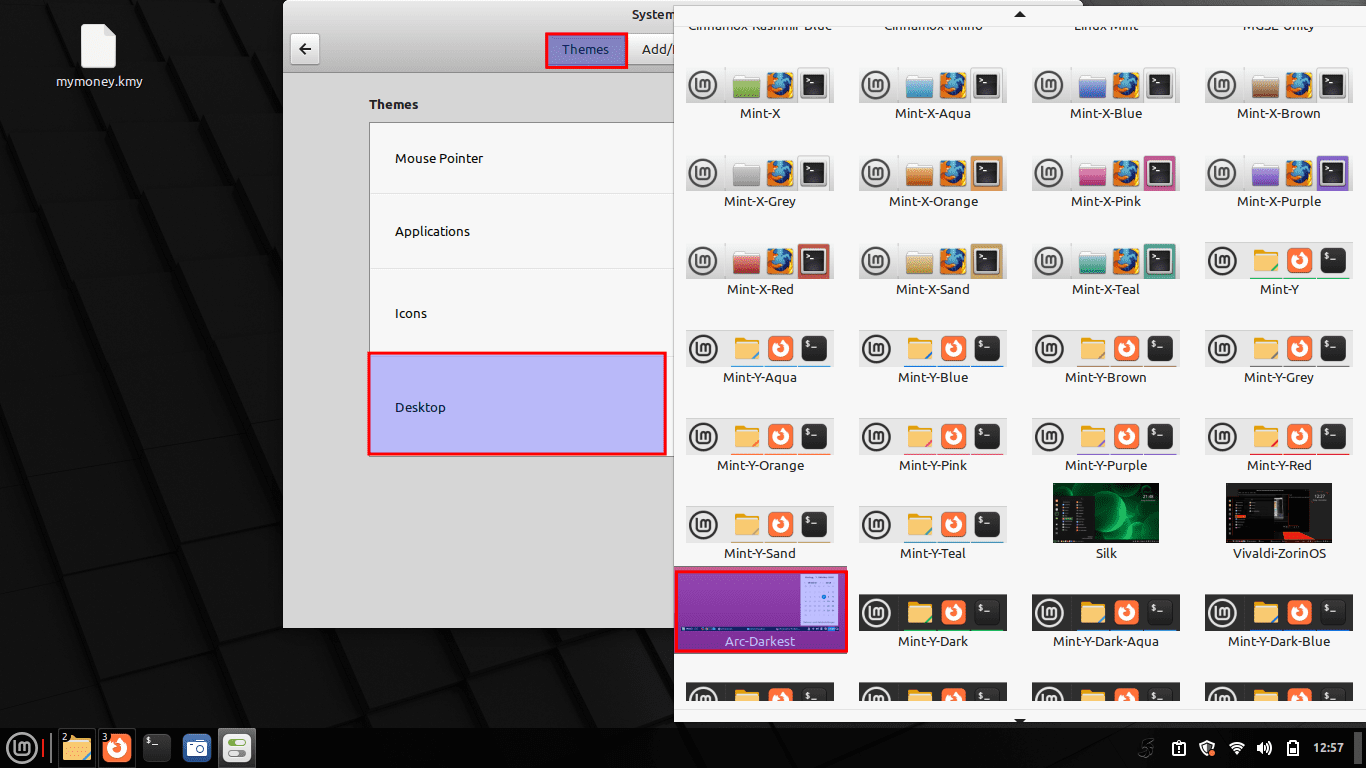 select theme