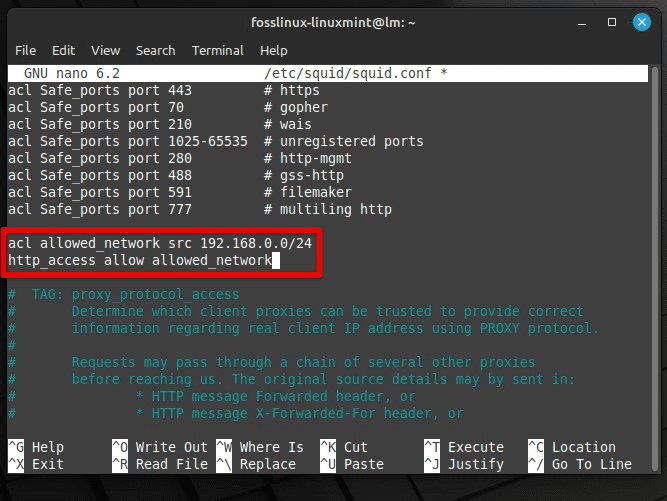 Adding control rules to the configuration file