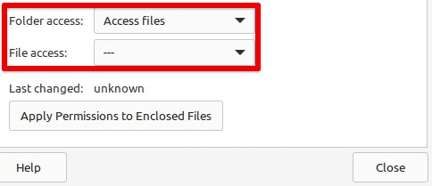 Allowing folder access to the created user