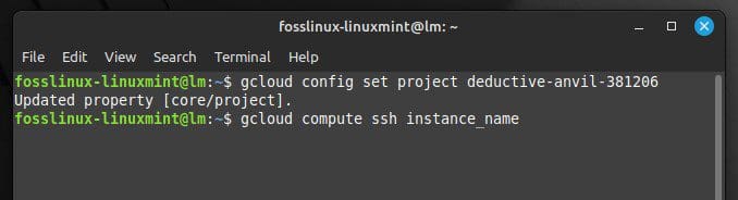 Connecting to a virtual machine using SSH