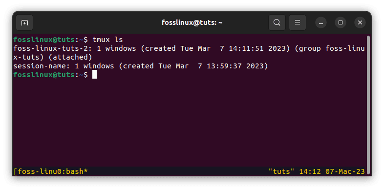 create new tmux session in a new terminal and attach to it