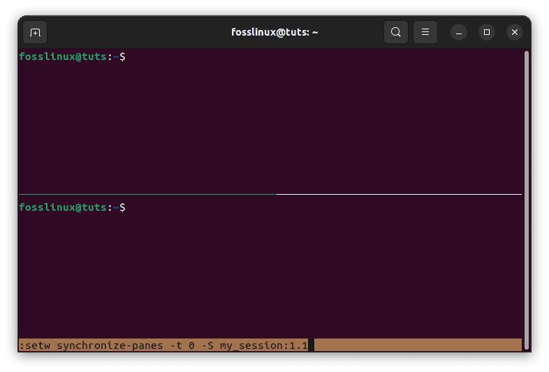 cross window and cross session pane synchronization