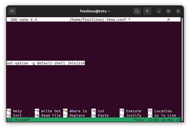 customize tmux behaviour