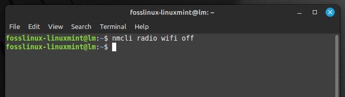Disabling Wi-Fi on Linux Mint
