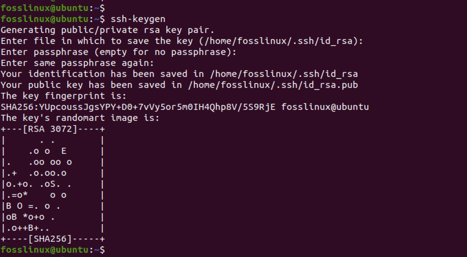 generate ssh keys