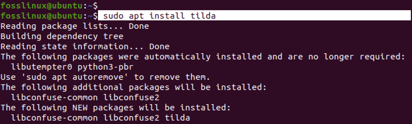 install tilda