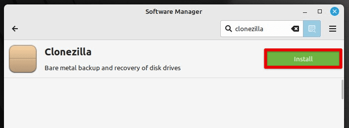 Installing Clonezilla on Linux Mint