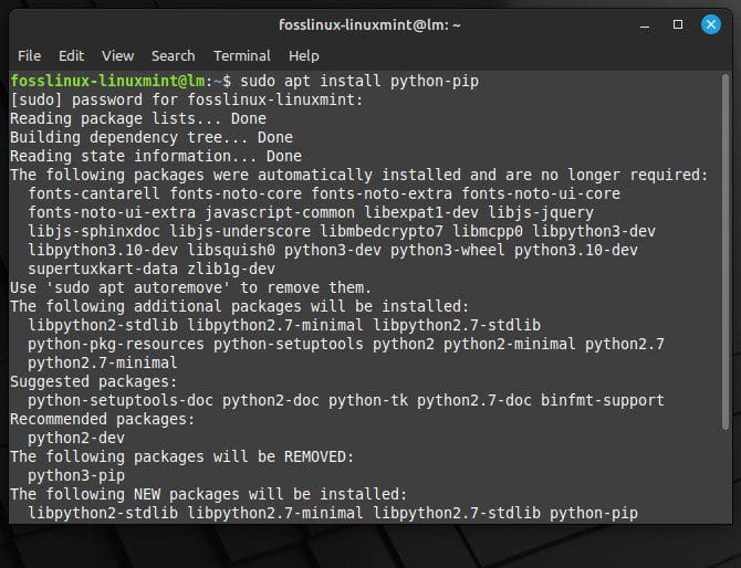Installing pip for Python 2
