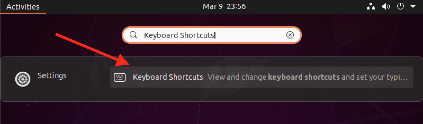 keyboard shortcuts