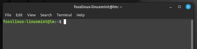 Linux Mint terminal