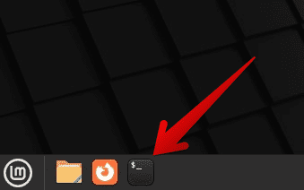 Opening the Linux Mint terminal