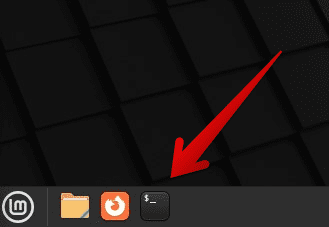 Opening the Linux Mint terminal