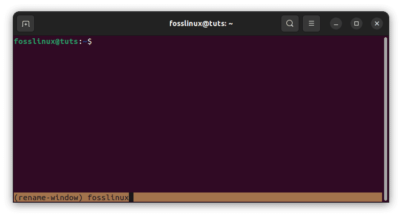 rename tmux session