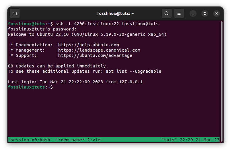 ssh tunneling