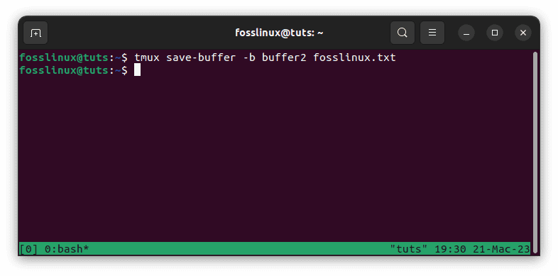 save buffer