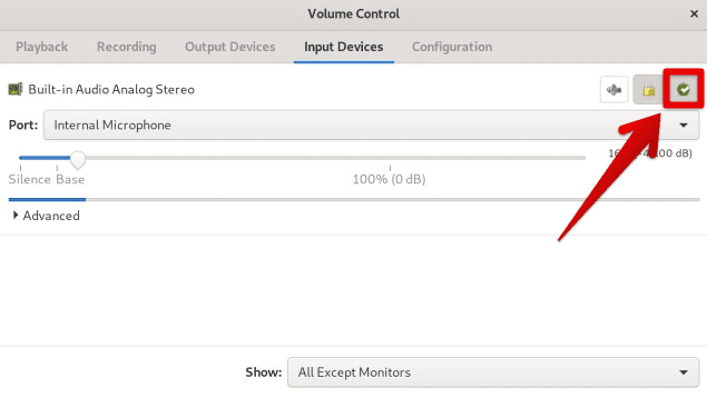 Setting a default input device