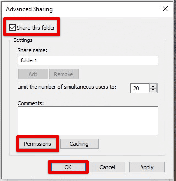 Setting appropriate permissions