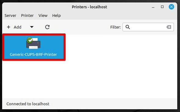 Setting printer as default