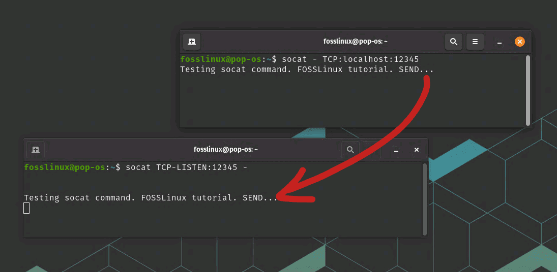 socat command usage