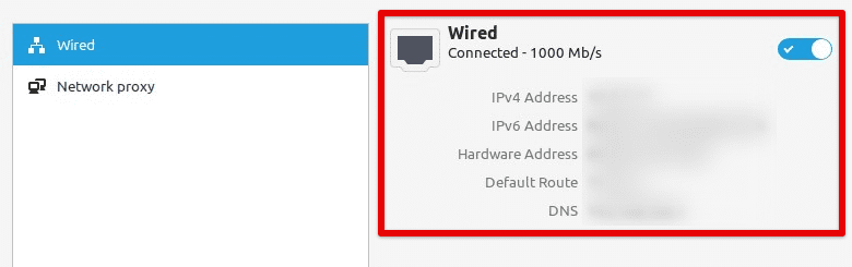 Verifying the network connection