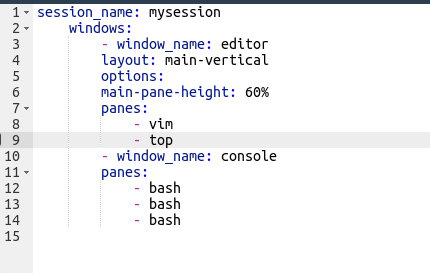 yaml config file