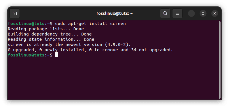 install screen