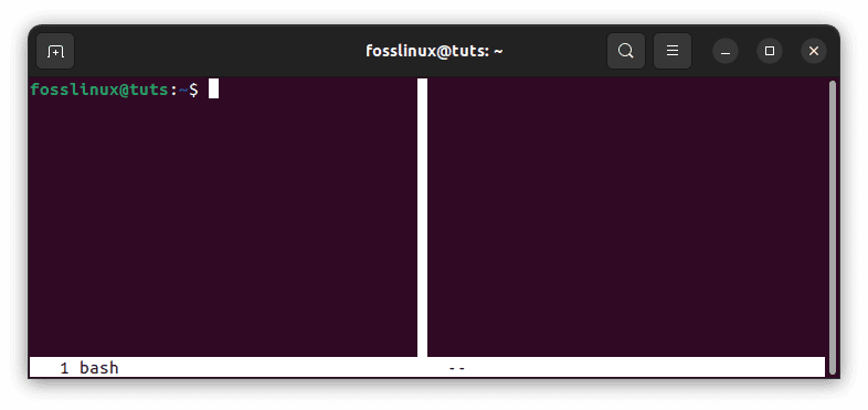 split window horizontally