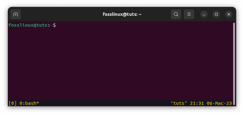 tmux new screen