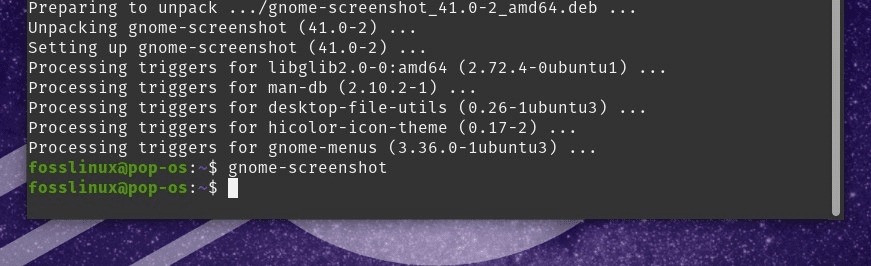 Accessing GNOME screenshot tool from command line