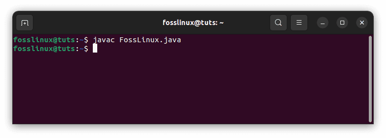 compile fosslinux.java program