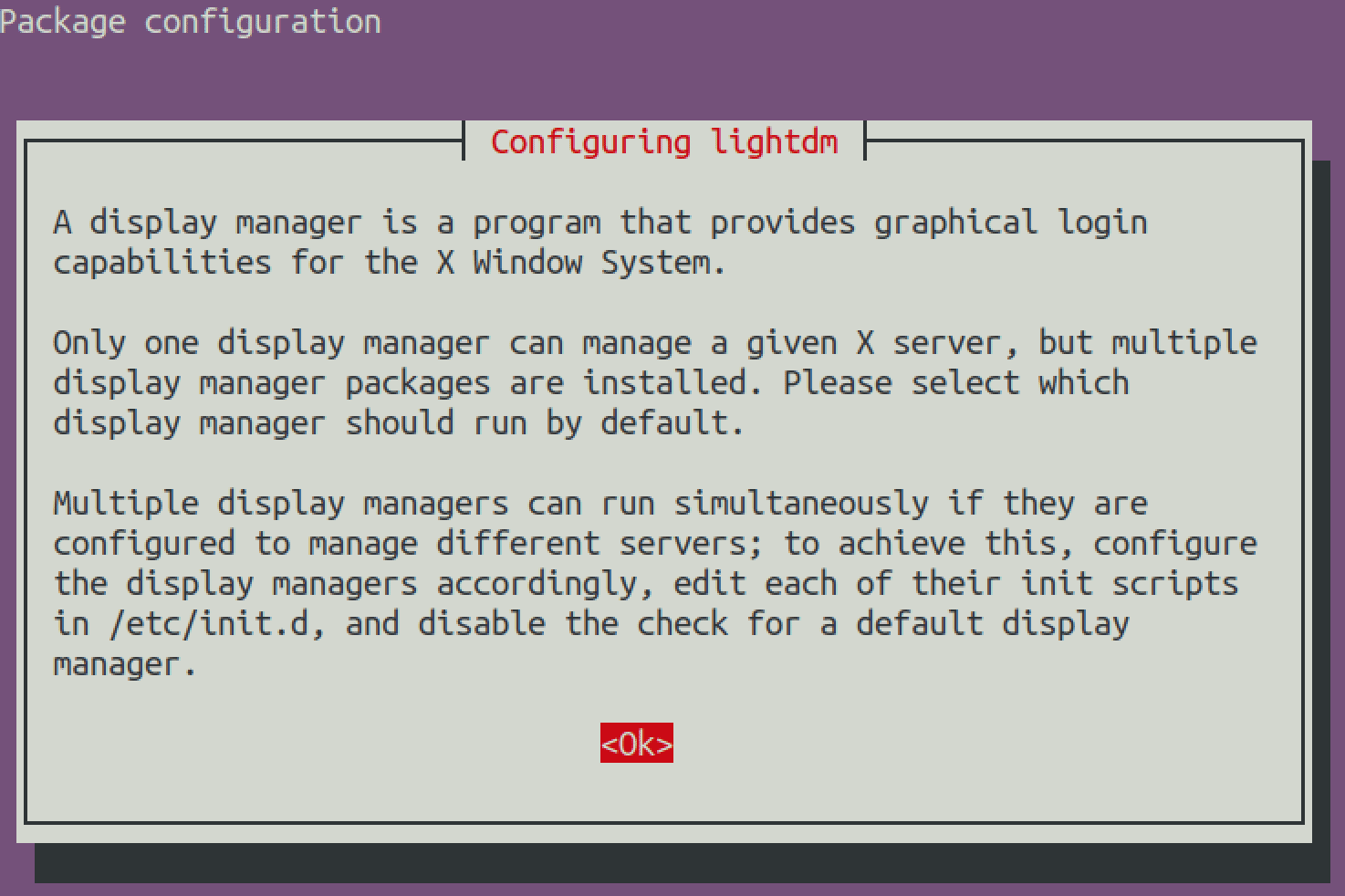 configure a display manager