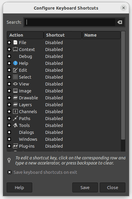 configure keyboard shortcuts