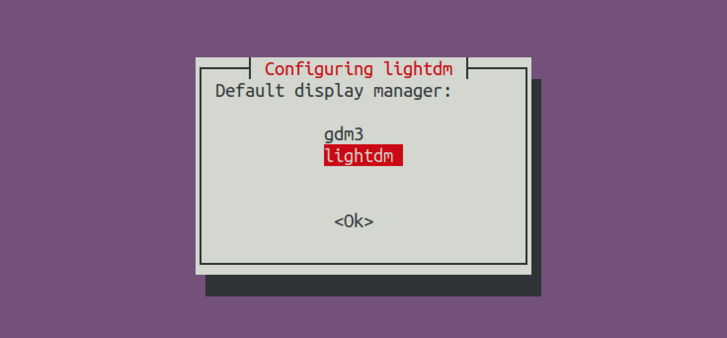 configure lightdm