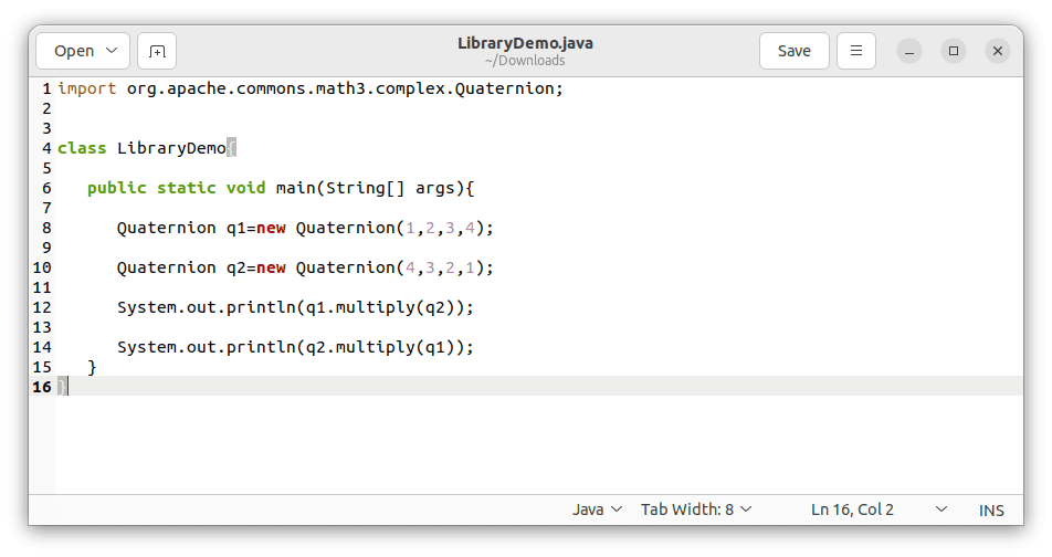 create librarydemo.java program