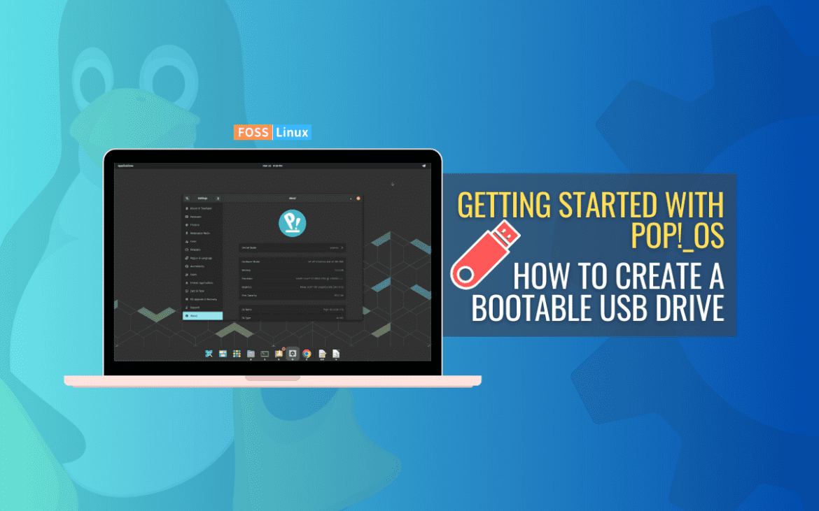 create a bootable pop! os usb