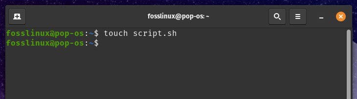 Creating a bash script