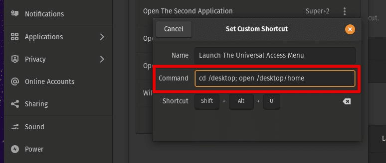 Creating multi-step shortcuts