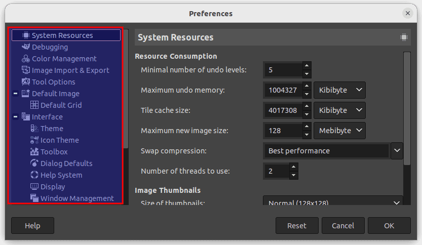 customize interface