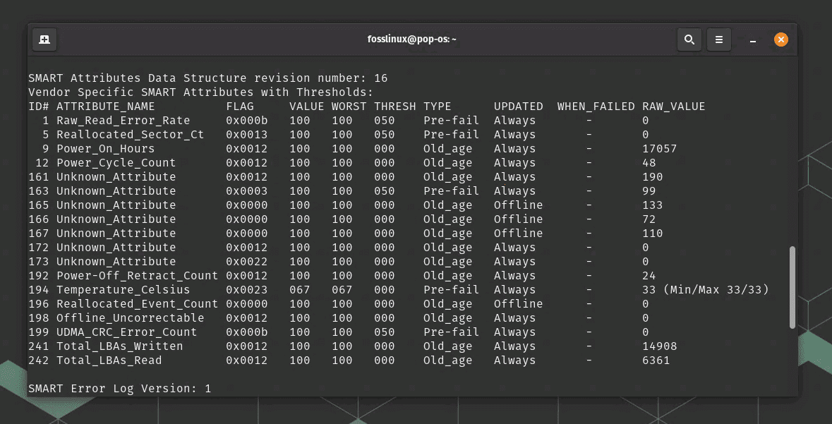 drive health data from my pop! os system