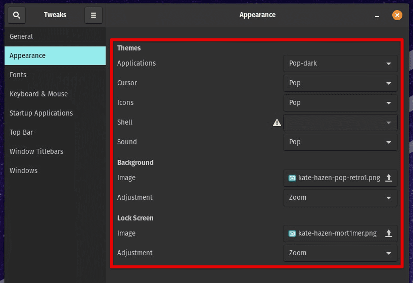 Environment personalization