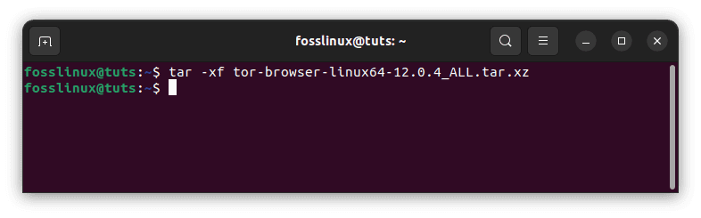 extract tor browser