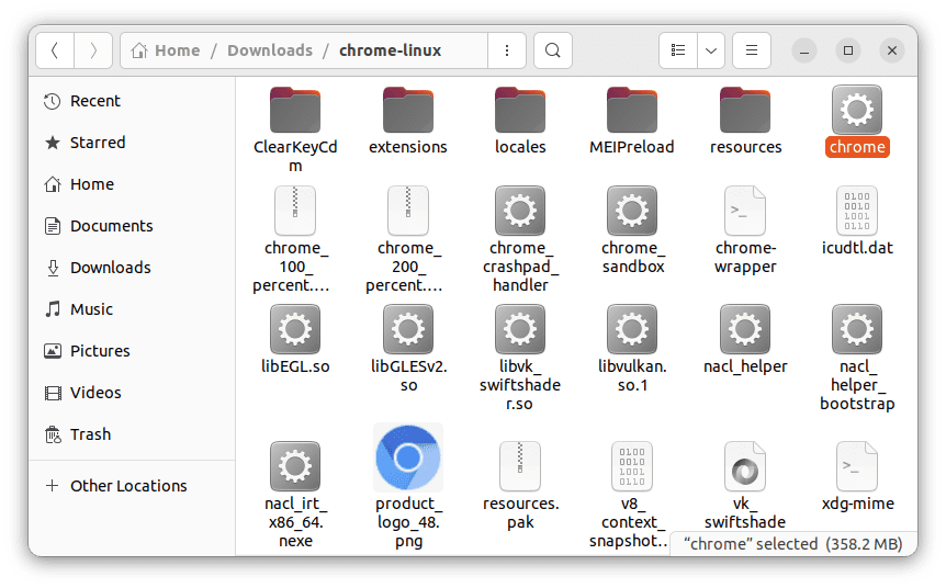 extracted chromium files