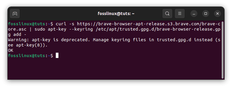 import brave gpg key